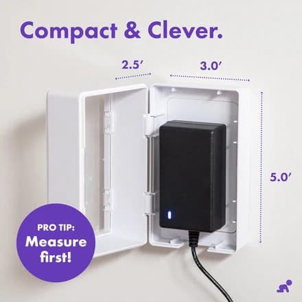Outlet Cover Box Baby Proofing – Child Safety Outlet Protector Box for Plugs & Cords, Locking Childproof Plug Cover, Outlet Covers Baby Proofing Solution