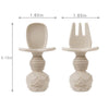 PandaEar Silicone Baby Feeding Set with Divided Suction Plate