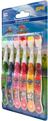 Brush Buddies Paw Patrol Kids Toothbrush Set of 6 Pack Soft Bristle Toothbrushes for Toddlers Ages 2+, Extra Gentle Bristles, Small Head, Easy Grip Handle, Fun Paw Patrol Characters, Kids Oral Care