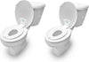 Ingenuity Ready Set Go Potty Training Toilet, Removable Bowl, Non-Skid Bottom, Wide Stable Base, Age 18 Months & Up, White & Grey