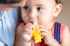Nuby NanaNubs Gum Massager, Soft Silicone Teething Toy, 3 Months+
