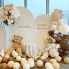 MEBAY Boho Brown White Nude Balloon Garland Arch Kit, 155Pcs Dark Brown White Sand Neutral Latex Balloons for Woodland Teddy Bear Baby Shower Wedding Birthday Party Decorations