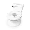 Ingenuity My Size Potty Pro 2-in-1 Potty Training Toilet, Floor Potty with Removable Potty Seat for Standard Toilets, Realistic Flushing Sound, For Toddlers Ages 18+ months, Up to 50 lb - Pink
