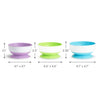 Munchkin Stay Put Suction Bowls for Baby, 3 Pack, Blue/Green/Purple
