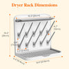 Lifewit 10-Hooks Baby Bottle Drying Rack for Countertop, BPA Free