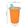 The First Years Take & Toss Spill Proof Sippy Cups - Rainbow Party Pack - Reusable Toddler Cups - Kids Cups and Snap On Lids for Ages 9 Months and Up - 20 Count