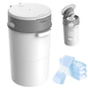 Bellababy Diaper Pail, Upgrade Baby Diaper Bin with Double Odor Locking, Includes 4 Refills (270 inches/pcs), Compact Design for Nursery,Gray