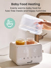 GROWNSY Fast Double Baby Bottle Warmer for Breastmilk & Formula, Beige