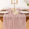 Pink Cheesecloth Table Runner Fall Boho Wedding Birthday Party Home Decor