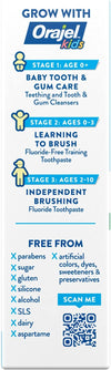 Orajel Naturals Sesame Street Kids Fluoride-Free Toothpaste, Berry, 1.5 Oz