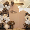 MEBAY Boho Brown White Nude Balloon Garland Arch Kit, 155Pcs Dark Brown White Sand Neutral Latex Balloons for Woodland Teddy Bear Baby Shower Wedding Birthday Party Decorations