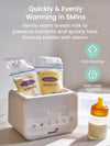 GROWNSY Fast Double Baby Bottle Warmer for Breastmilk & Formula, Beige