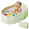 Foldable Baby Bath, Collapsible Baby Bathtub 3M-8Y, Portable Travel Baby Bath Tub with Non-Slip Base, Pop Up Folding Newborn Toddler Shower Tub, Space Saving, Pink
