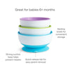 Munchkin Stay Put Suction Bowls for Baby, 3 Pack, Blue/Green/Purple