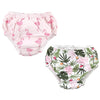 Hudson Baby Unisex Baby Swim Diapers, Tropical Leaves, 0-6 Months