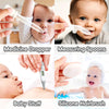 Baby Grooming Kit, Infant Safety Care Set with Hair Brush Comb Nail Clipper Nasal Aspirator,Baby Essentials Kit for Newborn Girls Boys (Grey White)