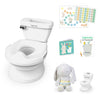 Ingenuity My Size Potty Pro 2-in-1 Potty Training Toilet, Floor Potty with Removable Potty Seat for Standard Toilets, Realistic Flushing Sound, For Toddlers Ages 18+ months, Up to 50 lb - Pink
