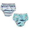 Hudson Baby Unisex Baby Swim Diapers, Tropical Leaves, 0-6 Months
