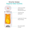 Munchkin® STEP™ Diaper Pail Powered by Arm & Hammer, #1 in Odor Control, Award-Winning, Includes 1 Snap, Seal & Toss™ Bag, 1 Starter Refill Ring, and 1 PUCK™ Baking Soda Cartridge
