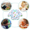 Accmor 4 Pack Long Sleeve Bibs, Baby Smock Waterproof Full Sleeved Bib for Baby Toddler 6-36 Months