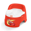 Bright Starts Disney and Pixar Cars Full Comfort Potty Training Toilet, Easy Clean Removable Bowl, Splash Guard, High Back for Comfort & Stability, Toddlers up to 50 lbs