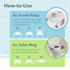 Kalencom Potette Plus 2-in-1 Travel Potty Trainer Seat Pastel Pink