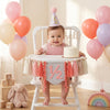 1/2 Birthday Girl Half Way to One Blue 6 Months Decorations Banner,Pink