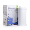 Ubbi Stainless Steel Diaper Pail, No Special Bags, Odor-Locking, White