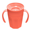 Dr. Brown's Milestones Cheers360 Spoutless Cup with Handles, Coral, 1-Pack