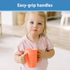 Dr. Brown's Milestones Cheers360 Spoutless Cup with Handles, Coral, 1-Pack