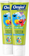 Orajel Naturals Sesame Street Kids Fluoride-Free Toothpaste, Berry, 1.5 Oz