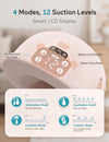 Paruu Hands Free Breast Pump P16, Wearable Breast Pump Electirc Portable with 4 Modes & 12 Levels, Max 309mmHg Strong Suction 19/21/24mm Flange Inserts Wearable Breastfeeding Pump, 2 Pack（Nude