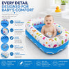 Mommy's Helper Inflatable Baby Bathtub, Portable Bathtub, Ages 6-24 Months