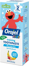 Orajel Naturals Sesame Street Kids Fluoride-Free Toothpaste, Berry, 1.5 Oz