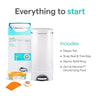 Munchkin® STEP™ Diaper Pail Powered by Arm & Hammer, #1 in Odor Control, Award-Winning, Includes 1 Snap, Seal & Toss™ Bag, 1 Starter Refill Ring, and 1 PUCK™ Baking Soda Cartridge