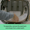 Ingenuity Baby Base 2-in-1 Booster Feeding & Floor Seat, Self-Storing Tray