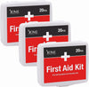 DMI First Aid Kit, Mini 20 Piece Kit, Small and Compact All Purpose Use for Minor Cuts and Scrapes, Durable Water Resistant Case, Convenient and Portable, White, 1 Count