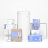 Ubbi Stainless Steel Diaper Pail, No Special Bags, Odor-Locking, White
