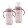 NUK First Choice Learner Sippy Cup 2.0, 10oz, 2-Pack, Pink Bunnies