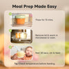 KeaBabies 12pk 4oz Glass Baby Food Containers with Lids, BPA-Free, Nord