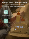 GROWNSY Fast Double Baby Bottle Warmer for Breastmilk & Formula, Beige