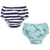 Hudson Baby Unisex Baby Swim Diapers, Tropical Leaves, 0-6 Months