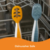 NumNum Baby Spoons Self Feeding 6 Months, 2-Pack Gray/Green