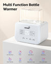 GROWNSY Fast Double Baby Bottle Warmer for Breastmilk & Formula, White