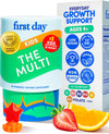 First Day Kids Multivitamin Gummies with Organic Fruit & Veggie Blend,60 ct