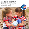 Re-Play Spill-Proof Sippy Cups for Toddlers - Kids Reusable 10 Oz Set of 4, Dishwasher & Microwave Safe, Made in USA, True Blue
