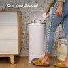 Munchkin® STEP™ Diaper Pail Powered by Arm & Hammer, #1 in Odor Control, Award-Winning, Includes 1 Snap, Seal & Toss™ Bag, 1 Starter Refill Ring, and 1 PUCK™ Baking Soda Cartridge