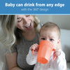 Dr. Brown's Milestones Cheers360 Spoutless Cup with Handles, Coral, 1-Pack