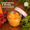 KeaBabies 12pk 4oz Glass Baby Food Containers with Lids, BPA-Free, Roseate