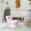 Ingenuity My Size Potty Pro 2-in-1 Potty Training Toilet, Floor Potty with Removable Potty Seat for Standard Toilets, Realistic Flushing Sound, For Toddlers Ages 18+ months, Up to 50 lb - Pink